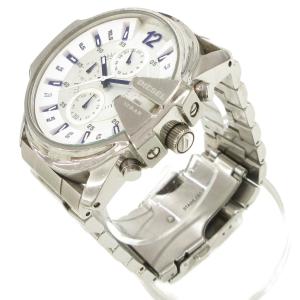 DIESEL MASTER CHIEF 腕時計 DZ-4181 アナログウォッチ クォーツ クロノグラフ ロゴ シルバーカラー