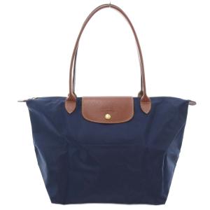 ルプリアージュ トートバッグ ロゴ ナイロン 紺 ネイビー /AE