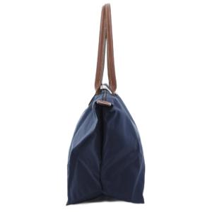Longchamp ルプリアージュ トートバッグ ロゴ ナイロン 紺 ネイビー /AE