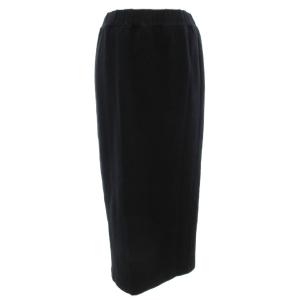 21SS ライトスラブジャージーIラインロングスカート タイト イージー 36 黒 ブラック /AE