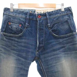 DENHAM CROSS BACK CARROT FIT 320本限定 デニムパンツ ジーンズ W28 L32 ブルー系