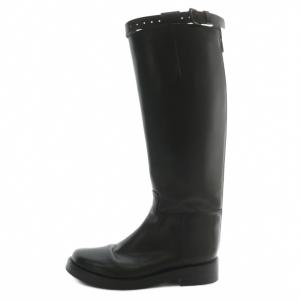 ANN DEMEULEMEESTER ロングブーツ 40 ブラック
