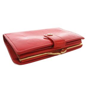 LOUIS VUITTON モノグラム ヴェルニ ポルトフォイユ ヴィエノワ 二つ折り財布 ウォレット M93528 赤 レッド /FF