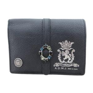 モーツァルト 二つ折り財布 ベルト ビジュー 黒 ブラック /UO