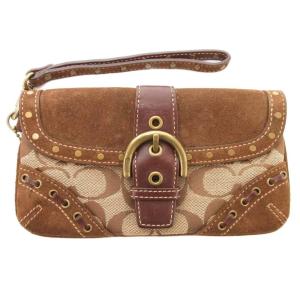 ソーホー ポーチ シグネチャー ベルト 茶 ブラウン /AE