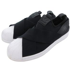 SUPERSTAR SLIP-ON スリッポン スニーカー シューズ 24.5cm FW7051 黒 ブラック