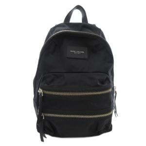 リュックサック デイパック ロゴ ナイロン 黒 ブラック /AE