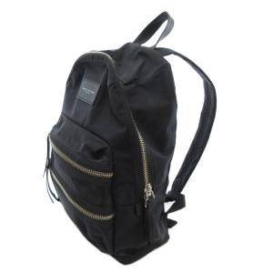 MARC JACOBS リュックサック デイパック ロゴ ナイロン 黒 ブラック /AE