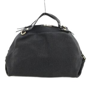 ハンドバッグ ショルダー 2WAY レザー うずら柄 グレー ブラック /UO