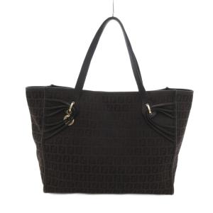 トートバッグ ズッキーノ キャンバス レザートリム ミニバッグ付き ブラウン系 8BH153