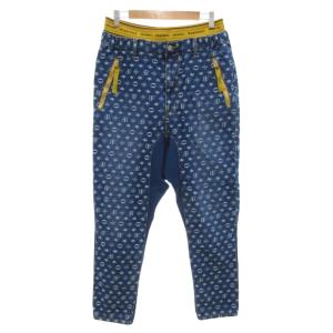 コンバース サルエルパンツ デニム モノグラム 総柄 2 インディゴブルー /AE