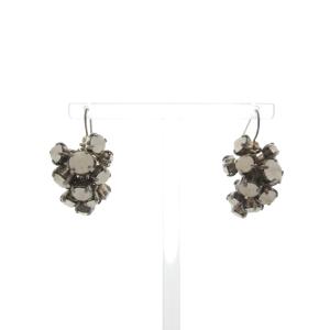 Maille 編み目 ピアス シルバーカラー /UO