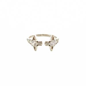 リング ツインオーブ ラインストーン sv925