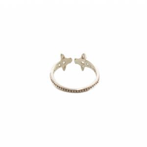 Vivienne Westwood リング ツインオーブ ラインストーン sv925