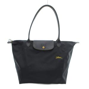 ルプリアージュクラブ トートバッグ ナイロン レザーハンドル グレー /UO