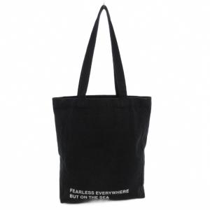 A.P.C. Lou トートバッグ ロゴ刺繍 ウォッシュドブラックデニム 黒系 /UO