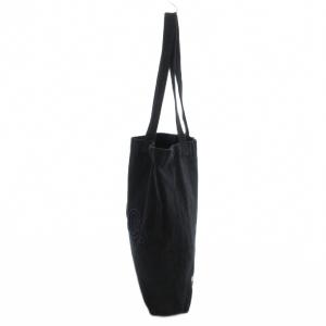 A.P.C. Lou トートバッグ ロゴ刺繍 ウォッシュドブラックデニム 黒系 /UO