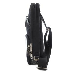 TAKEO KIKUCHI ボディバッグ ワンショルダー ロゴ ナイロン 黒 ブラック /AE