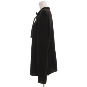 Theory 20AW PRIME GGT LS TIE NK TOP ボウタイ ブラウス 長袖 S 黒 ブラック /UO