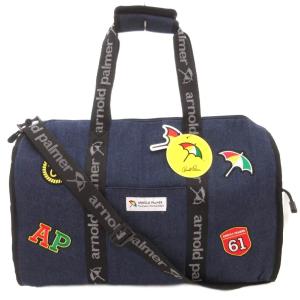 タグ付き ボストンバッグ ショルダー 2WAY ワッペン デニム ダークインディゴ /AE