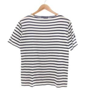 ピリアック Tシャツ 半袖 M ホワイト ネイビー ボーダー /UO