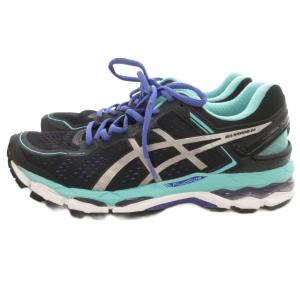 LADY GEL-KAYANO 22 ランニングシューズ スニーカー 25.5cm ブラック オニキス