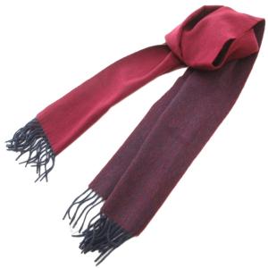 タグ付き マフラー カシミヤ フリンジ ワイン色 /UO