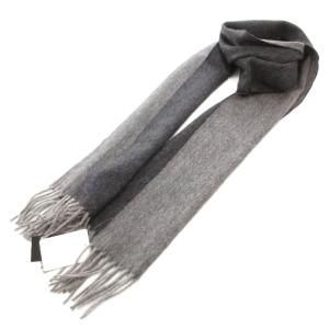 タグ付き マフラー カシミヤ フリンジ ダークグレー /UO