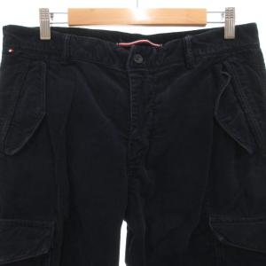 TOMMY HILFIGER カーゴパンツ コーデュロイ テーパード 32 30 紺 ネイビー /UO