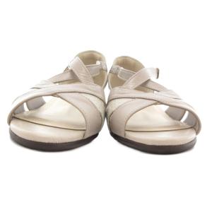 asics GIRO サンダル シューズ ローヒール ストラップ 24cm ライトグレー /AE