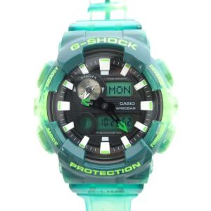 2017年サマーモデル 腕時計 クォーツ G-LIDE アナデジ ラバーバンド グラデーション クリア