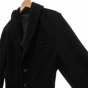 AKM テーラードジャケット L 黒 ブラック ショールカラー /UO