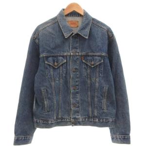 70606 デニムジャケット L インディゴブルー オレンジタブ