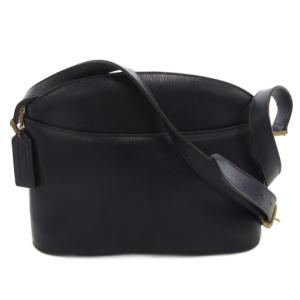 オールド ショルダーバッグ レザー イタリア製 ネイビー 紺 4405 /FF