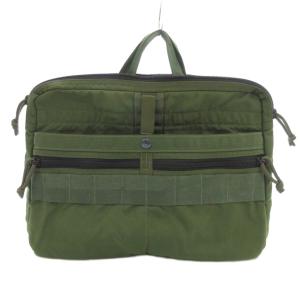 BRIEFING BEAMS+ パソコン PCケース バッグ ナイロン カーキ系 /UO