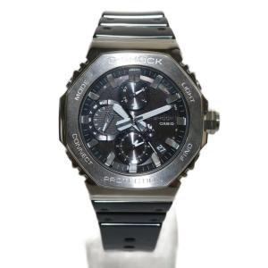 CASIO G-SHOCK FULL METAL 腕時計 タフソーラー クロノグラフ ラバーバンド ステンレス デイト ブラック