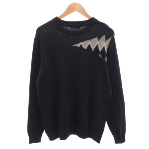 TAKEO KIKUCHI フェアアイルインターシャニット セーター 長袖 L 紺 ネイビー 170-15151 /FF