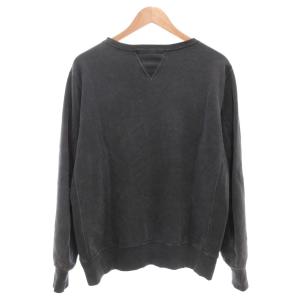 REMI RELIEF トレーナー スウェット クルーネック ダメージ加工 長袖 L ダークグレー /AE