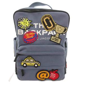 リュックサック バックパック カスタムワッペン 青 ブルー /AE