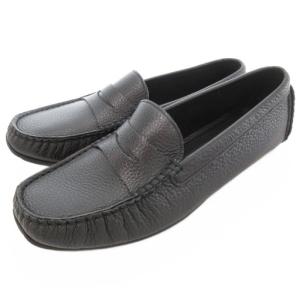 ドライビングシューズ ローファー レザー 本革 24cm 黒 ブラック /AE