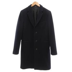 MELTON SINGLE CHESTER COAT メルトン シングル チェスターコート M 紺 ネイビー