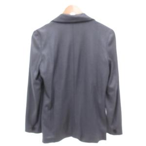 GIORGIO ARMANI テーラードジャケット 48 紺 ネイビー ヘリンボーン柄 背抜き シングル  /AE