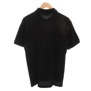 PLAY Comme des Garçons 2023 ポロシャツ 半袖 XL 黒 ブラック 鹿の子 ハートロゴ AD2023 /FF