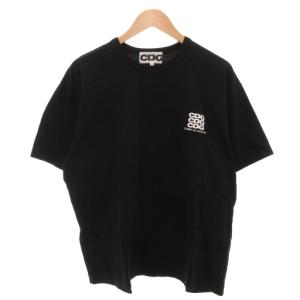 2023 CDG ロゴ プリント Tシャツ 半袖 S 黒 ブラック /FF
