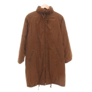 ヴィンテージ 中綿コート 9AR ブラウン Bロゴ刺繍 裏地ノバチェック