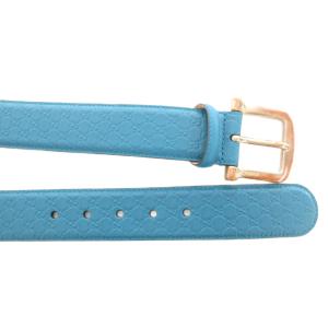 GUCCI ベルト マイクログッチシマ ターコイズブルー 281548