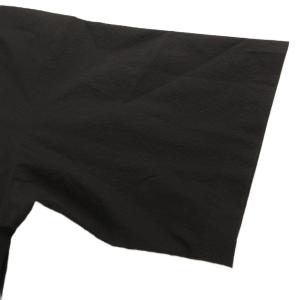 SHIPS any SOLOTEX シアサッカー スピンドル Tシャツ L ブラック /UO