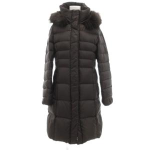 ダウンコート 毛皮 ファー フード付き 38 ブラック /UO