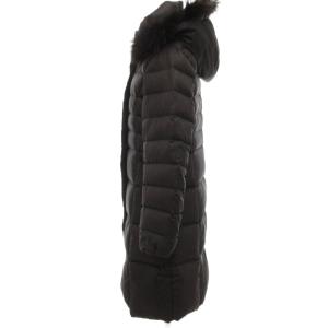 23区 ダウンコート 毛皮 ファー フード付き 38 ブラック /UO