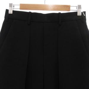 Neil Barrett スラウチパンツ ワイド クロップド タック 38 ブラック /UO